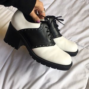 Muffy’s Chunky Heel 50s Saddle Shoes